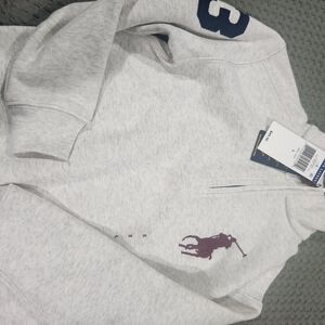 Ralph Lauren Light Gray Hoodie with Logo